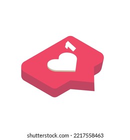 Like button on social media
