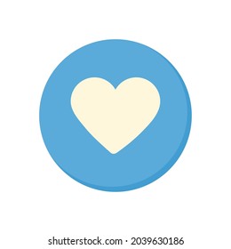botón similar icono de medios sociales aislado