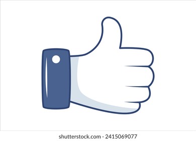 Like Button Social Media Sticker Design