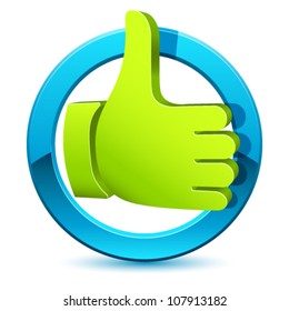 like button - vector illustration