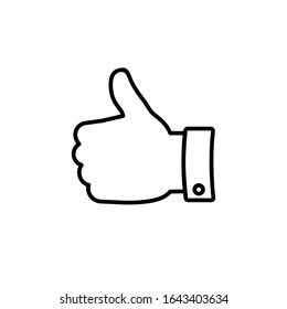 Like button vector image EPS.
