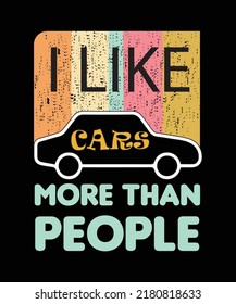 Like Cars More Than People Car Stock Vector (Royalty Free) 2180818633 ...