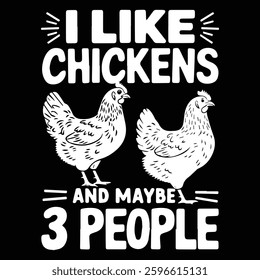 I LIKE CHICKEN graphic design for Chicken lovers