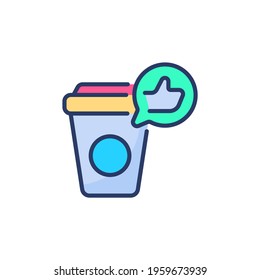 Like Coffee icon in vector. Logotype