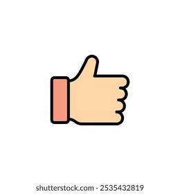 Icono de Vector coloreado sobre fondo blanco