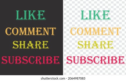 Like Comment Share Subscribe Print Click Buttom