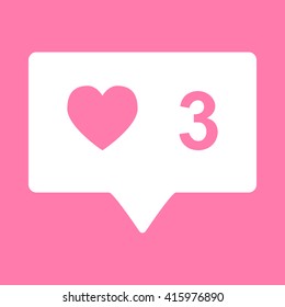 Like and comment sign