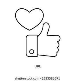 como el icono de la línea conceptual. Ilustración de elemento simple. como diseño de símbolo de contorno de concepto.