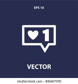 like counter icon. vector eps10 icon
