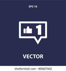 like counter icon. vector eps10 icon
