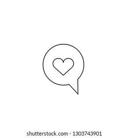 Like counter notification. Heart. Vector.