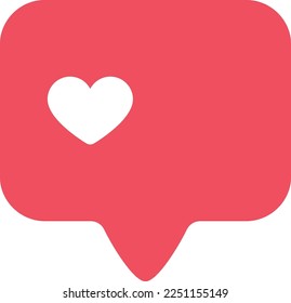 Like counter. Social media element. Web page ui