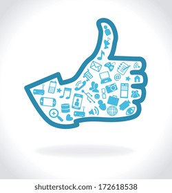 like design over gray background vector illustration