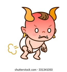 And like the devil angry baby