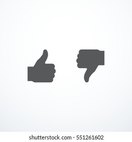 Like and dislake icons