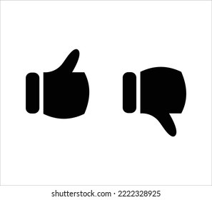 like and dislike button Icon design template,illustration with editable stroke and easy to use 
