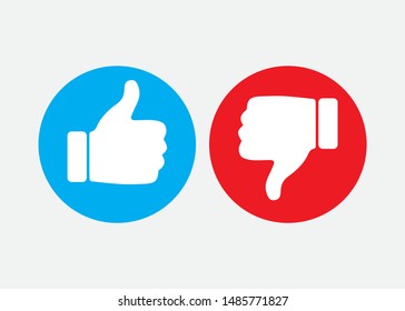 Like and Dislike Icon Design, Vector Illustration