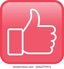 Like Dislike icon set Thumb down Thumb up