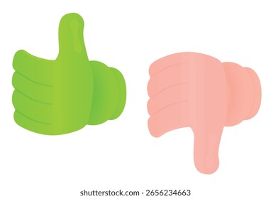 Me gusta y no me gusta icono. Vector	