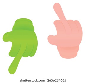 Me gusta y no me gusta icono. Vector	