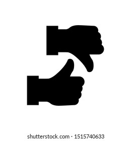 like dislike icon vector in simple style 