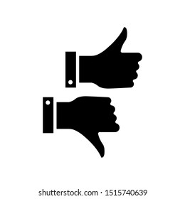 like dislike icon vector in simple style 