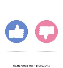Like and dislike icons