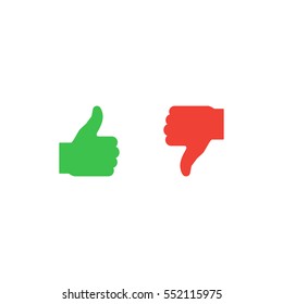 Like and dislike icons