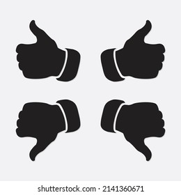 Like and dislike icon,symbol and vector,Can be used for web, print and mobile