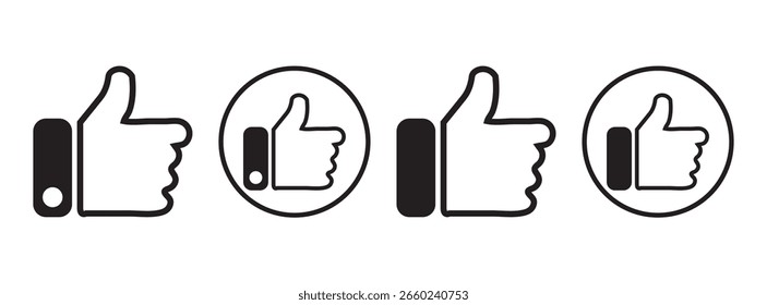 like and dislike symbol approval. Multi color icon for absolutely. Thumbs Up Like Icon in Contemporary Design, Ideal for Social Media Interfaces, Feedback.