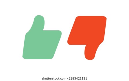 Like and Dislike vector flat Icons. Design Elements for smm, ad, marketing, ui, ux, app and more. 