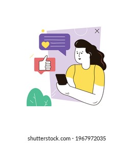 Like dislike Vector Style Illustration. EPS 10 File 