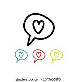 como icono de doodle, ilustración vectorial