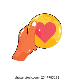 Al igual que el contorno vectorial del garabato Sticker. archivo EPS 10