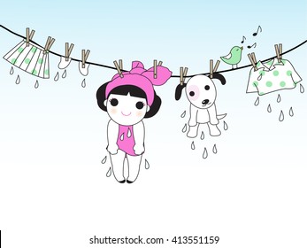 I Like Everything To Be Washable, Including Me illustration