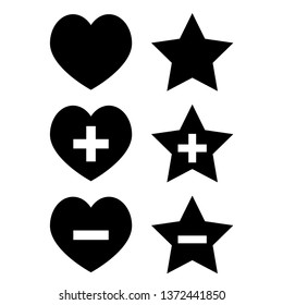 Like and Favorite Icons