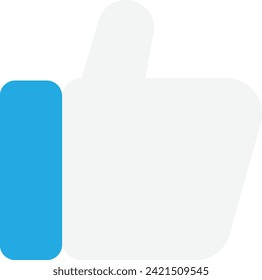 Like Feedback Service Icon Vector Flat Illustration