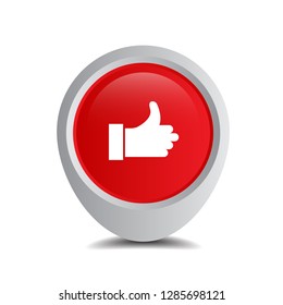 like, finger icon and map pin. logo concept. Designed for your web site design, logo, app, UI