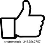 Like flat black vector icon.