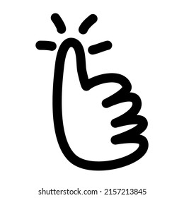 like flat design icon on white background  like icon vector illustration