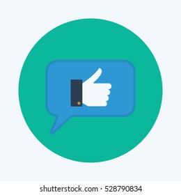like flat icon vector