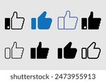 Like Flat Vector Icon,Sign,Symbol Design