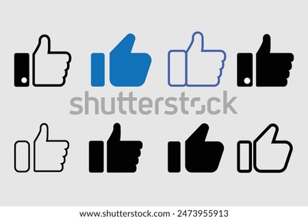 Like Flat Vector Icon,Sign,Symbol Design