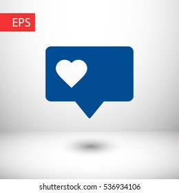Like, follower icon. One of set web icons