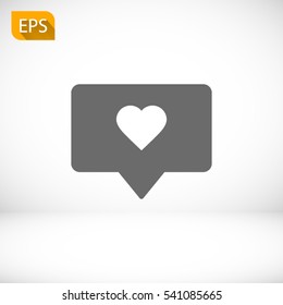 Like, follower icon. One of set web icons