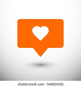 Like, follower icon. One of set web icons