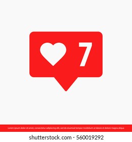Like, follower icon. One of set web icons