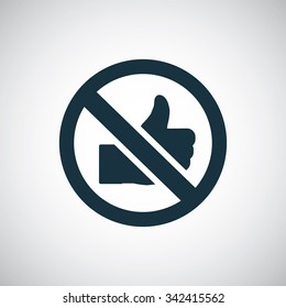 like forbidden icon, on white background
