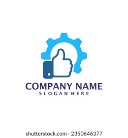 Like Gear logo design vector. Good Gear logo design template concept