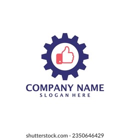 Like Gear logo design vector. Good Gear logo design template concept